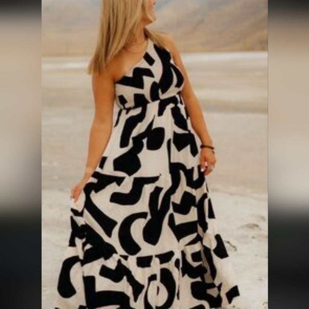 Abel The Label One Shoulder Maxi